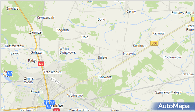 mapa Suleje, Suleje na mapie Targeo