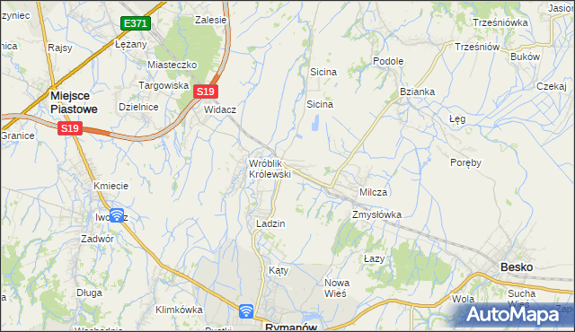 mapa Wróblik Szlachecki, Wróblik Szlachecki na mapie Targeo