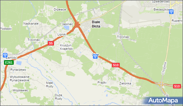 mapa Ciele, Ciele na mapie Targeo