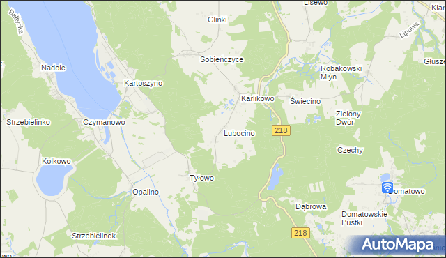 mapa Lubocino, Lubocino na mapie Targeo