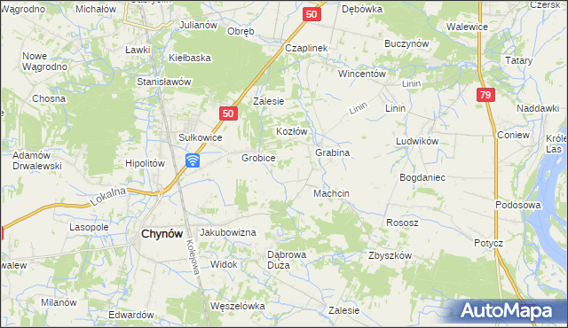 mapa Adamów Rososki, Adamów Rososki na mapie Targeo