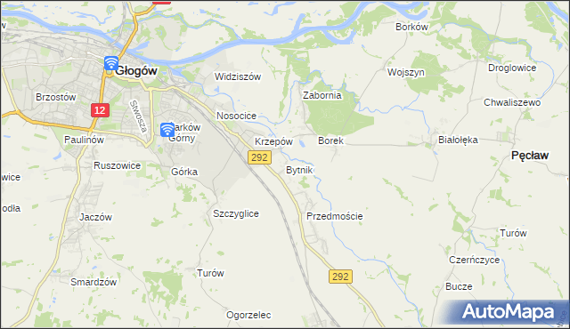 mapa Bytnik, Bytnik na mapie Targeo