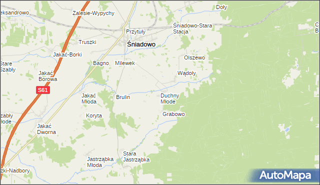 mapa Duchny Młode, Duchny Młode na mapie Targeo