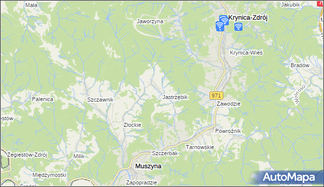 mapa Jastrzębik, Jastrzębik na mapie Targeo