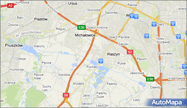 mapa Nowe Grocholice, Nowe Grocholice na mapie Targeo