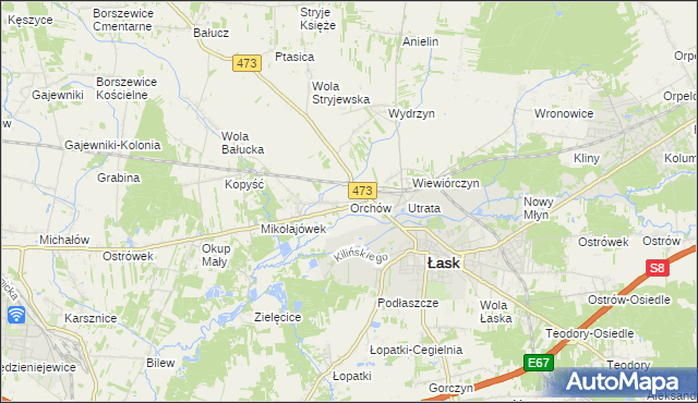 mapa Orchów, Orchów na mapie Targeo