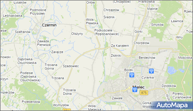 mapa Rzędzianowice, Rzędzianowice na mapie Targeo