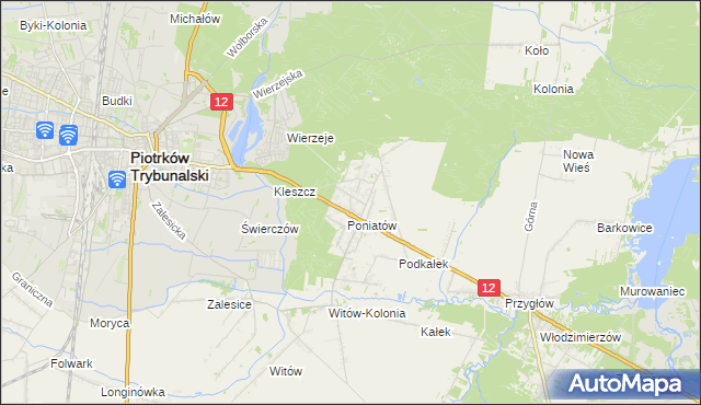 mapa Uszczyn, Uszczyn na mapie Targeo