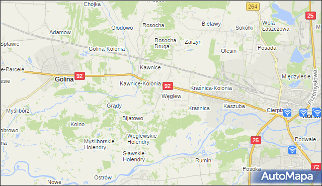 mapa Węglew, Węglew na mapie Targeo