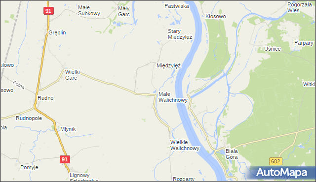 mapa Małe Walichnowy, Małe Walichnowy na mapie Targeo