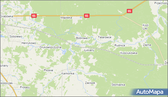 mapa Łukiany, Łukiany na mapie Targeo