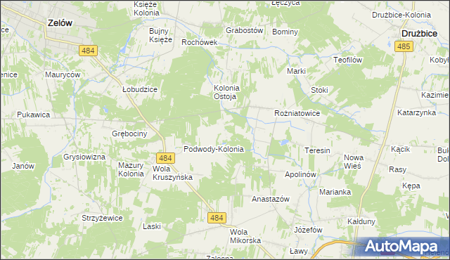 mapa Marszywiec, Marszywiec na mapie Targeo