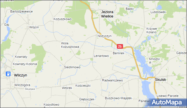 mapa Lenartowo, Lenartowo na mapie Targeo