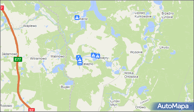 mapa Bolejny, Bolejny na mapie Targeo