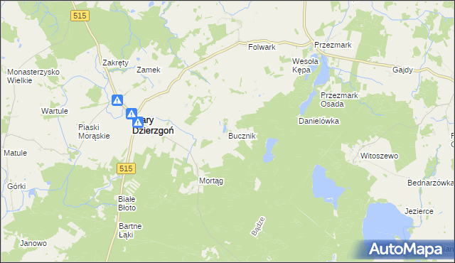 mapa Bucznik gmina Stary Dzierzgoń, Bucznik gmina Stary Dzierzgoń na mapie Targeo