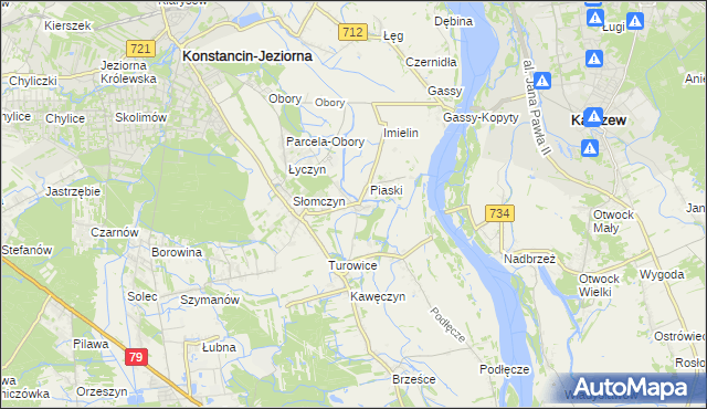 mapa Cieciszew, Cieciszew na mapie Targeo