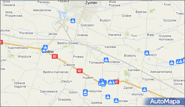 mapa Franciszków Nowy, Franciszków Nowy na mapie Targeo
