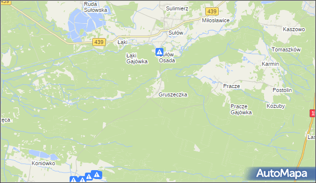 mapa Gruszeczka, Gruszeczka na mapie Targeo