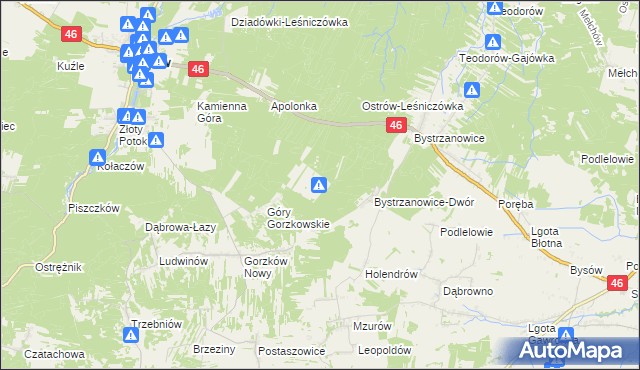 mapa Hucisko gmina Janów, Hucisko gmina Janów na mapie Targeo