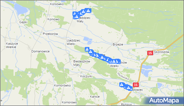 mapa Janiszów gmina Trzebnica, Janiszów gmina Trzebnica na mapie Targeo