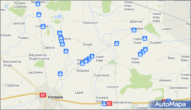 mapa Kaleń Mała, Kaleń Mała na mapie Targeo