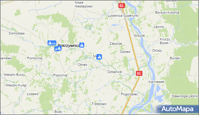 mapa Klaski, Klaski na mapie Targeo