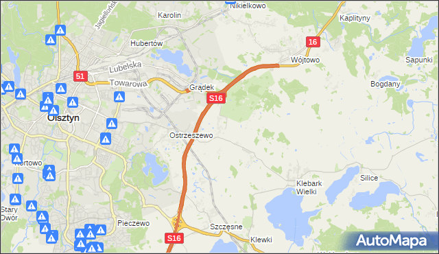 mapa Klebark Mały, Klebark Mały na mapie Targeo