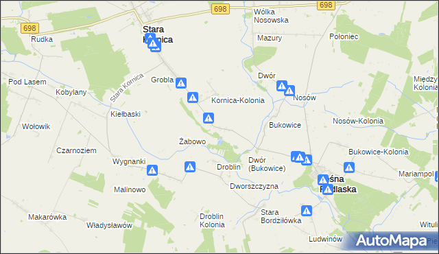 mapa Klukowszczyzna, Klukowszczyzna na mapie Targeo