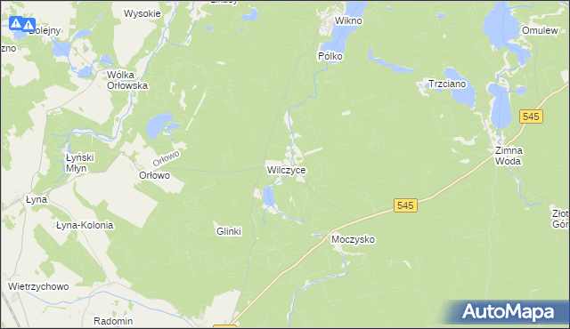 mapa Koniuszyn, Koniuszyn na mapie Targeo