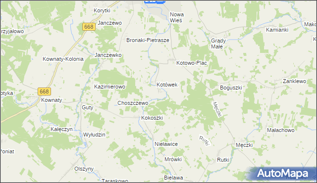 mapa Kotowo Stare, Kotowo Stare na mapie Targeo