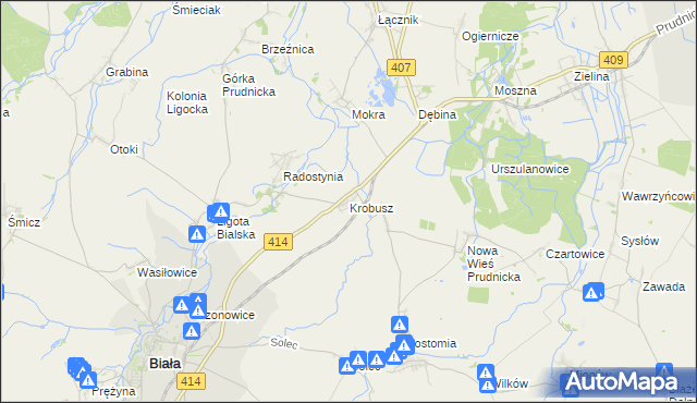 mapa Krobusz, Krobusz na mapie Targeo