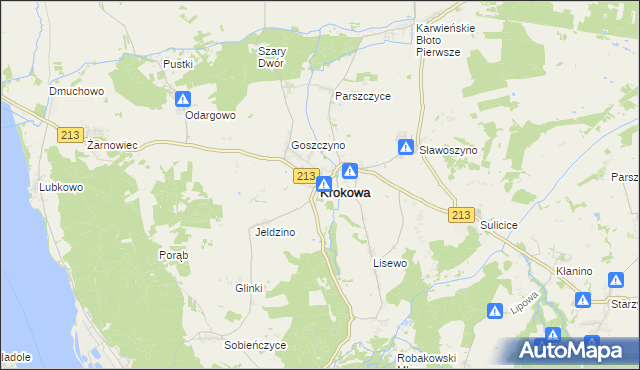 mapa Krokowa, Krokowa na mapie Targeo