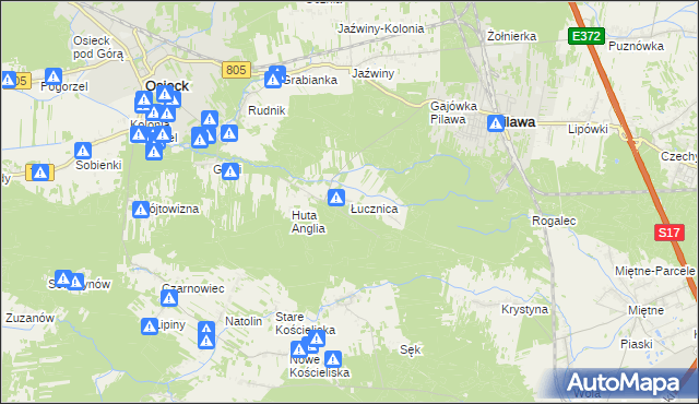 mapa Łucznica, Łucznica na mapie Targeo