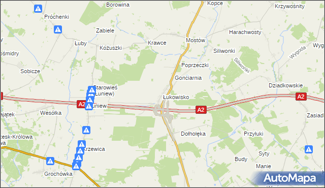 mapa Łukowisko, Łukowisko na mapie Targeo