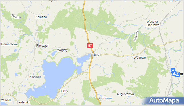 mapa Lutry, Lutry na mapie Targeo
