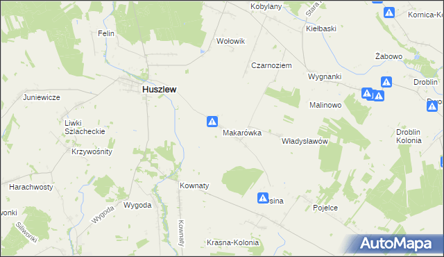 mapa Makarówka, Makarówka na mapie Targeo