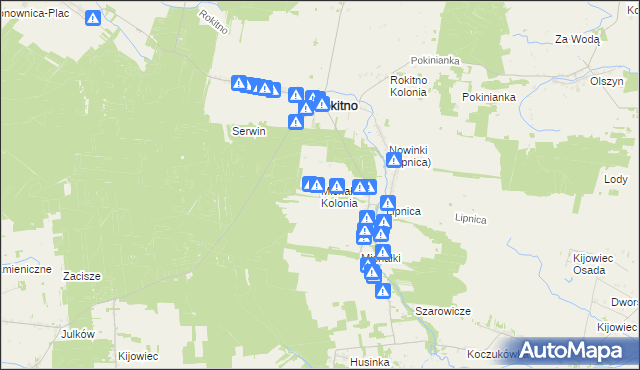 mapa Michałki Kolonia, Michałki Kolonia na mapie Targeo