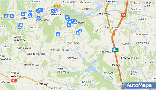 mapa Michrów, Michrów na mapie Targeo