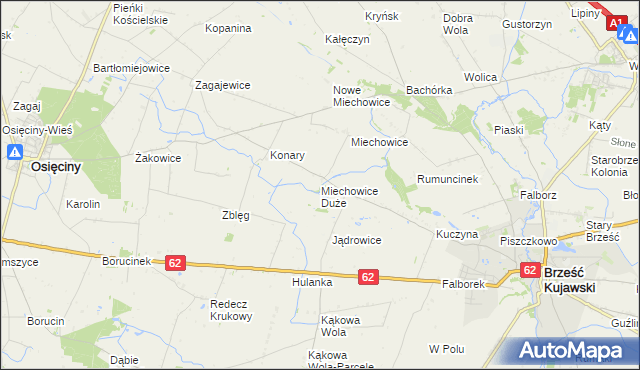 mapa Miechowice Duże, Miechowice Duże na mapie Targeo