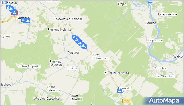 mapa Nowe Hołowczyce, Nowe Hołowczyce na mapie Targeo