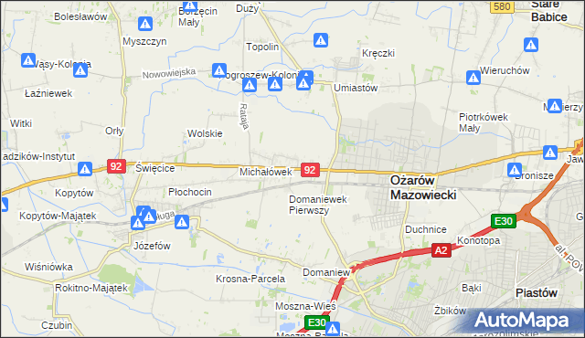 mapa Ołtarzew, Ołtarzew na mapie Targeo