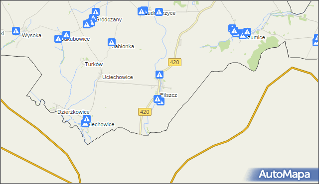 mapa Pilszcz, Pilszcz na mapie Targeo