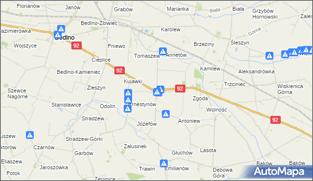 mapa Plecka Dąbrowa, Plecka Dąbrowa na mapie Targeo