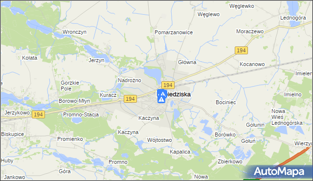 mapa Pobiedziska, Pobiedziska na mapie Targeo