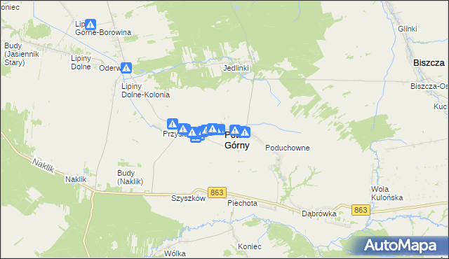 mapa Potok Górny, Potok Górny na mapie Targeo