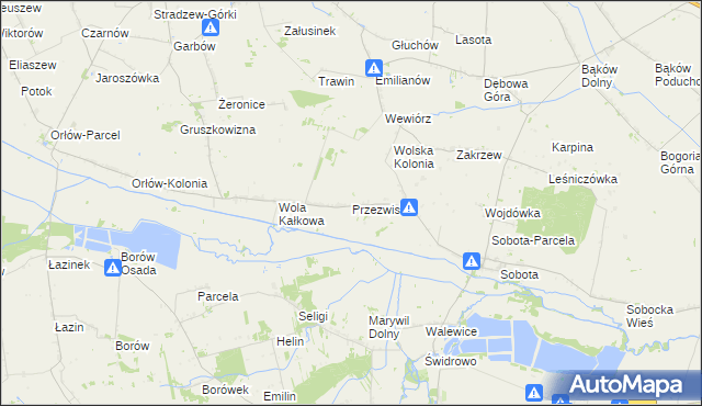 mapa Przezwiska, Przezwiska na mapie Targeo