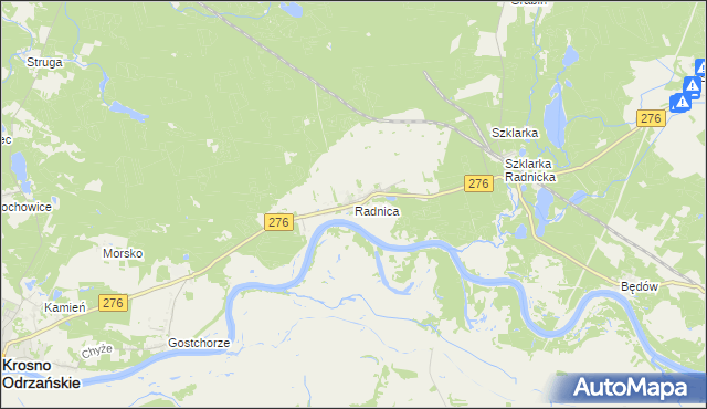 mapa Radnica, Radnica na mapie Targeo