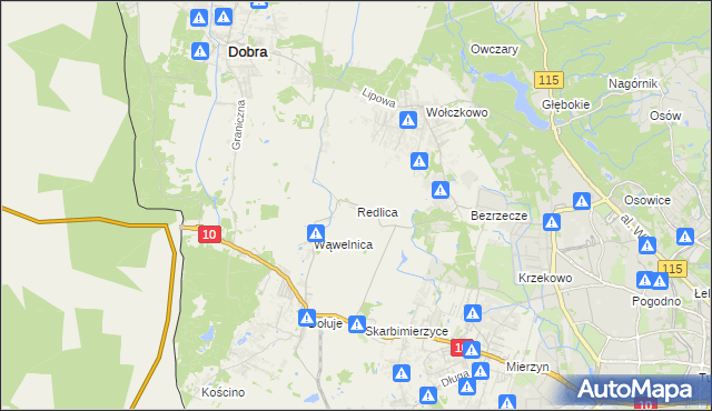 mapa Redlica, Redlica na mapie Targeo