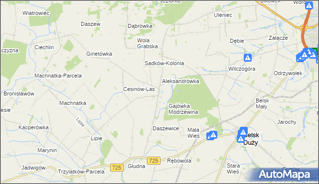 mapa Rożce, Rożce na mapie Targeo