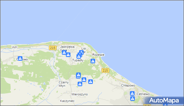 mapa Rozewie, Rozewie na mapie Targeo